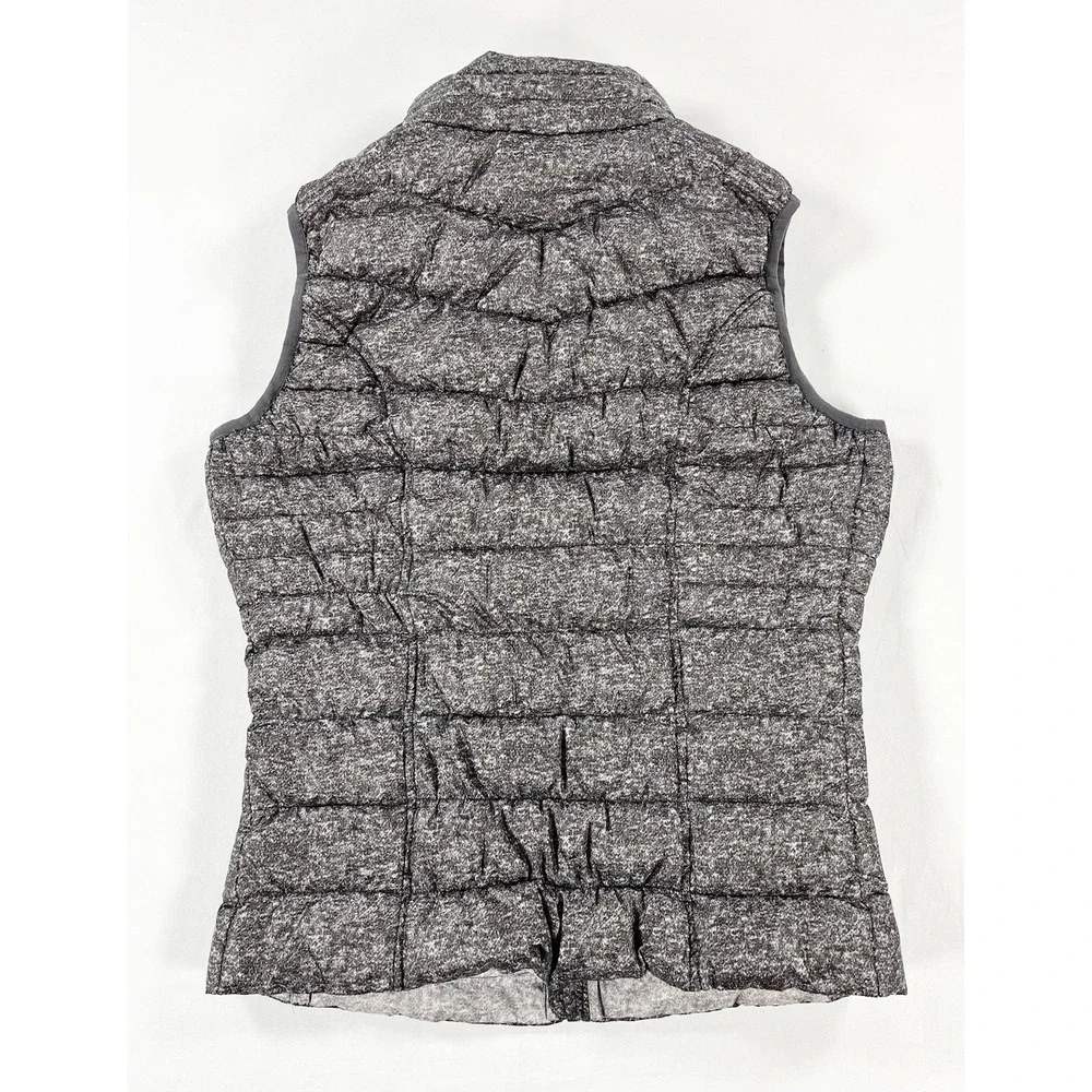 Be‎ By Blanc Noir Down Puffer Vest Womens XS Gray Packable Lightweight Full Zip